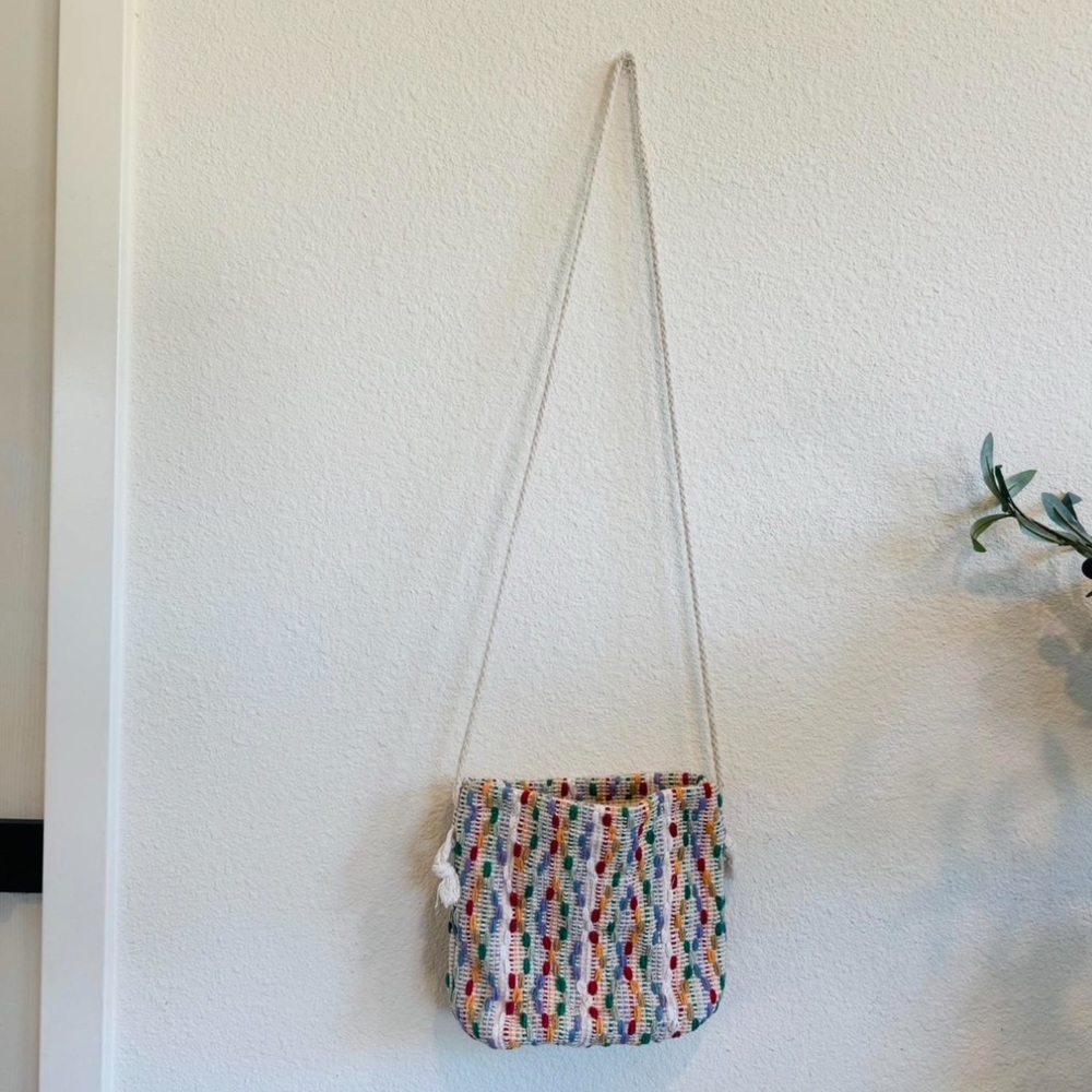 Colorful Woven Shoulder Bag